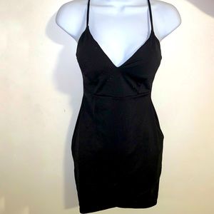 GLITTER BODYCON BLACK MINI DRESS SIZE ‘S’